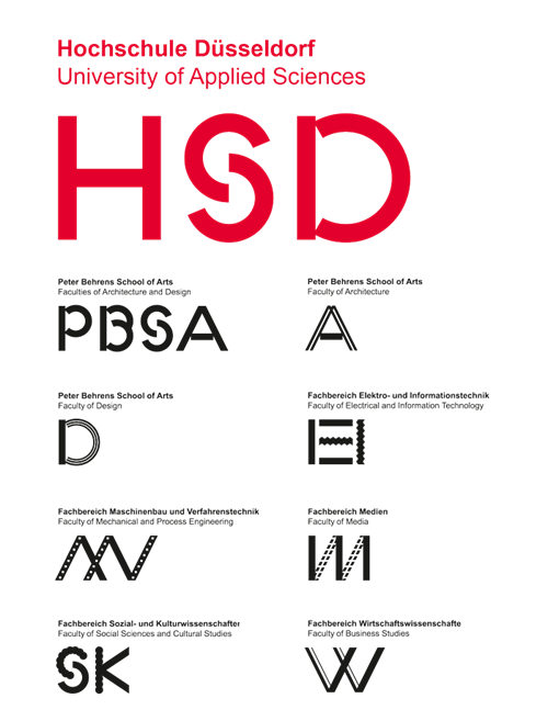 Logos of University of Applied Sciences Duesseldorf